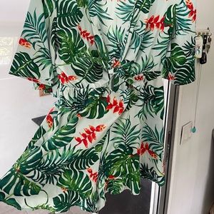 Floral short jumpsuit